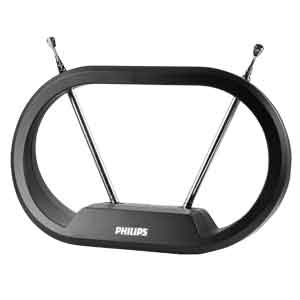 Philips Modern Loop Rabbit Ears TV Antenna